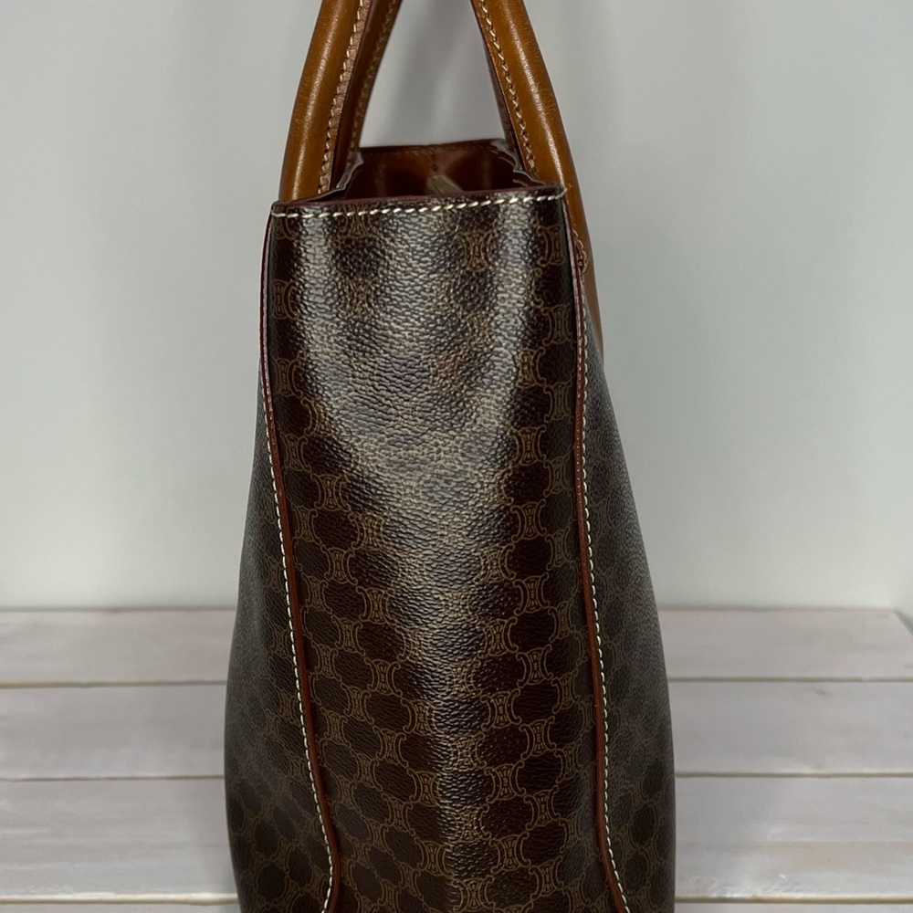 Celine Macadam Handle Bag (Brown Pattern) - image 4